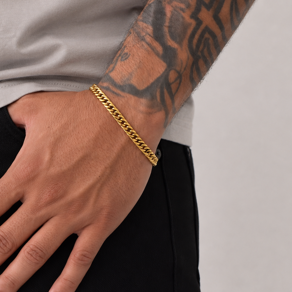 Pulsera Cubana Continua Hombre
