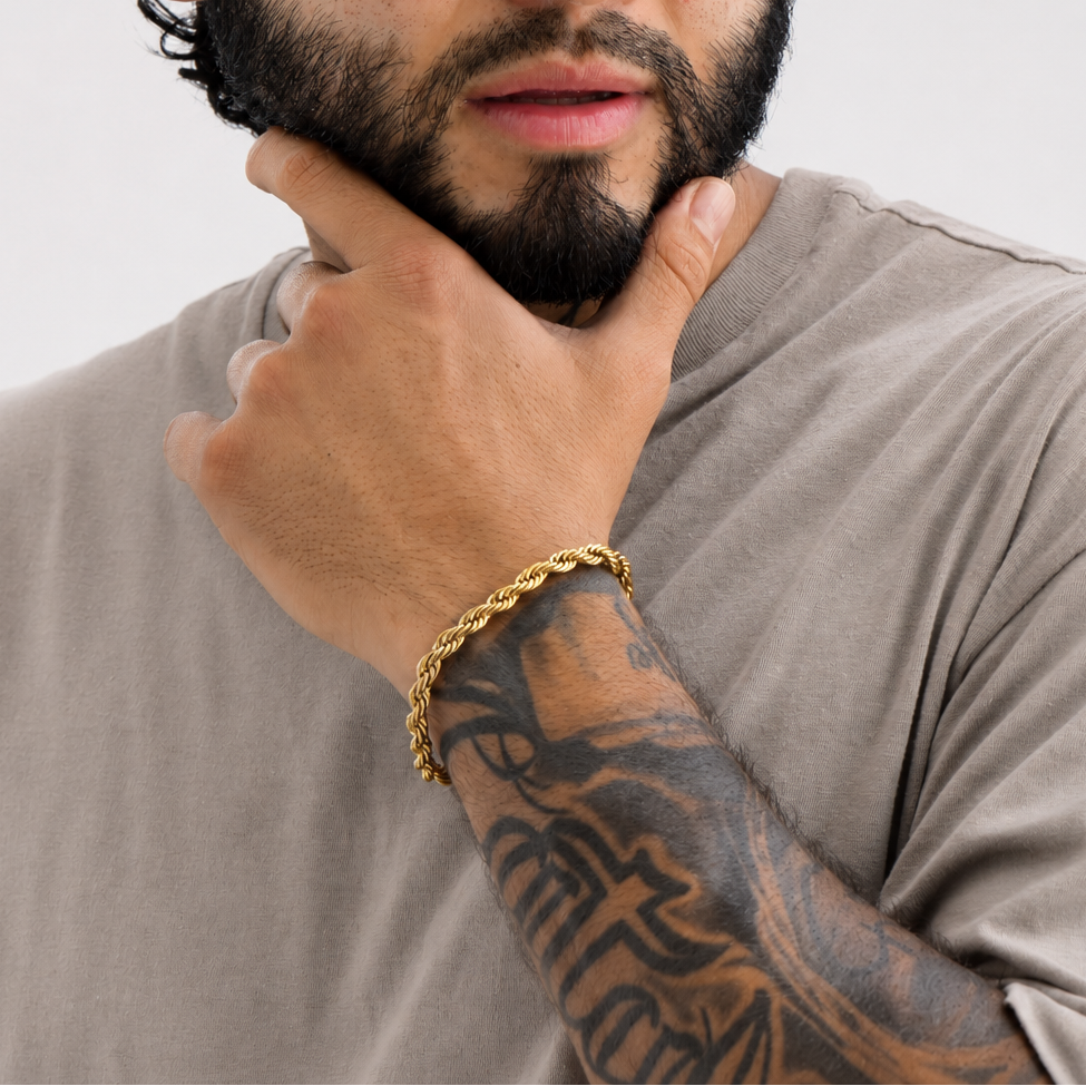 Cadena Lazo 60cm + Dije Rostro + Pulsera Gratis