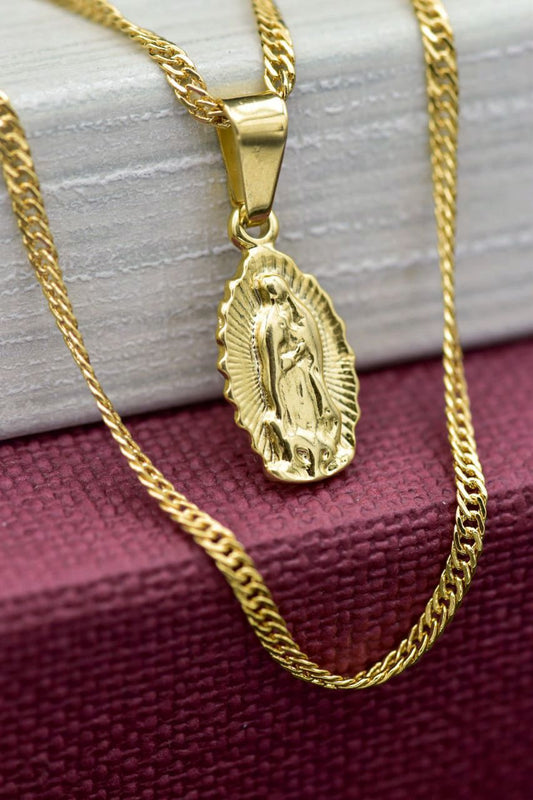 CADENA SINGAPUR 45 CM + VIRGEN GUADALUPE