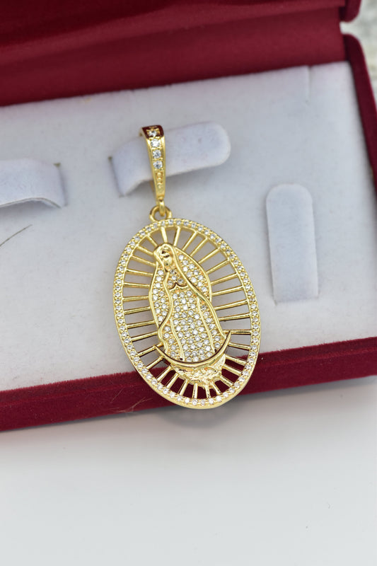 Dije Virgen Swarovski Cristal